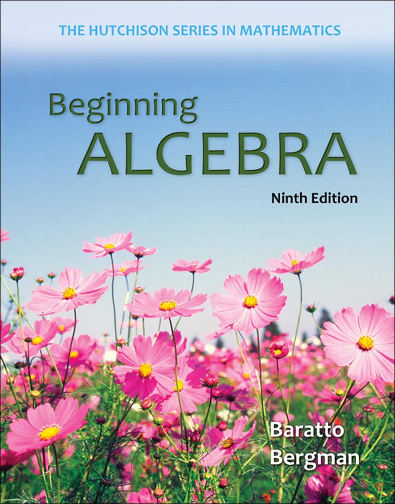 Beginning Algebra (Hutchison Series on Mathematics),Used