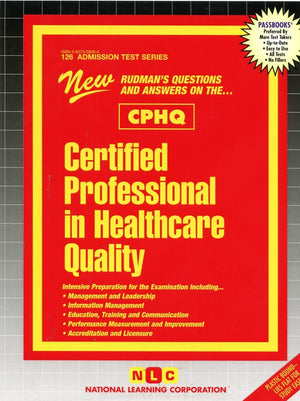 Certified Professional In Healthcare Quality (CPHQ) (Admission Test Series),Used