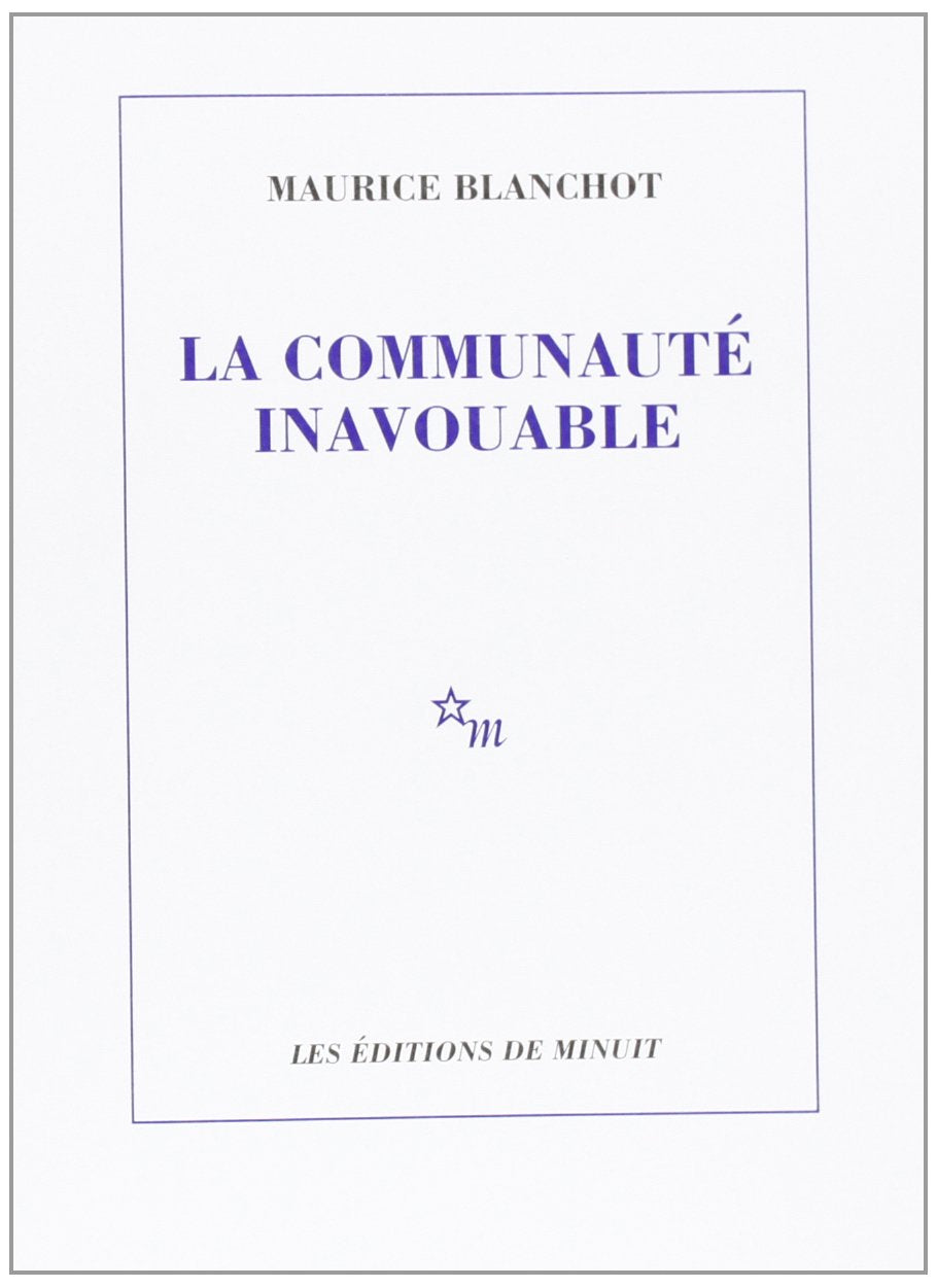 La communaut inavouable,Used