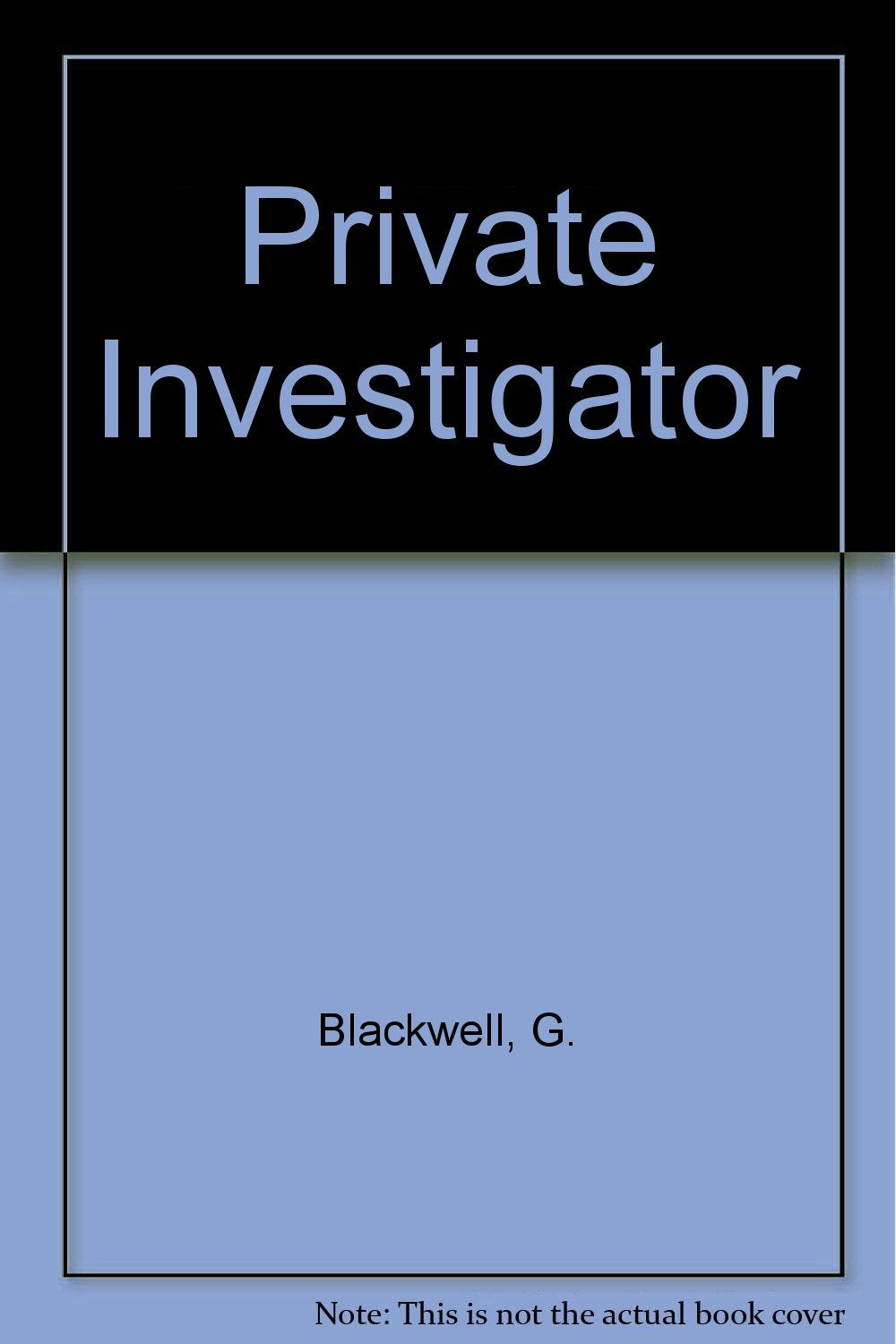 The private investigator,Used