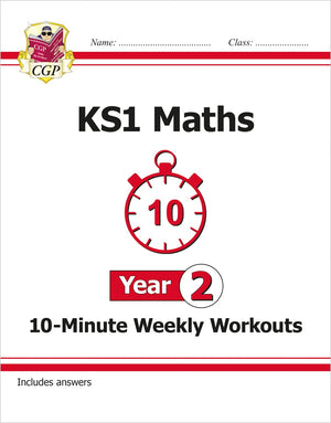 New KS1 Maths 10Minute Weekly Workouts  Year 2 (CGP KS1 Maths),Used