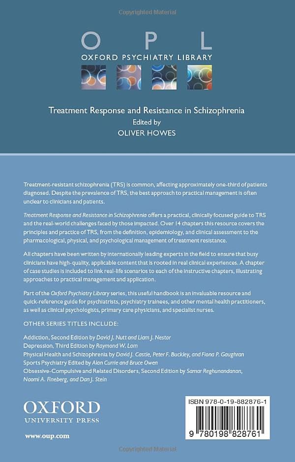Treatment Response and Resistance in Schizophrenia (Oxford Psychiatry Library),Used