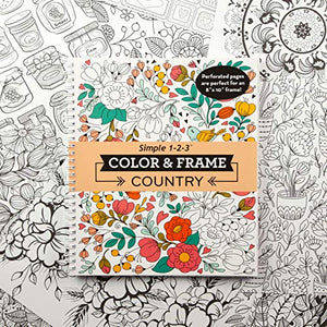 Color & Frame  Country (Adult Coloring Book)