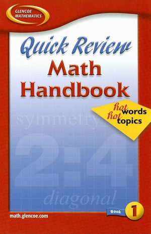 Quick Review Math Handbook: Hot Words, Hot Topics, Book 1, Student Edition,Used