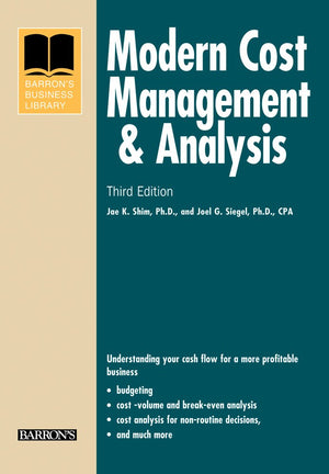 Modern Cost Management & Analysis (Barron's Business Library Series),Used