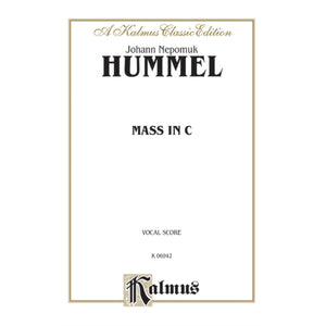 Mass in C: SATB with SATB Soli (Orch.) (Kalmus Edition),Used