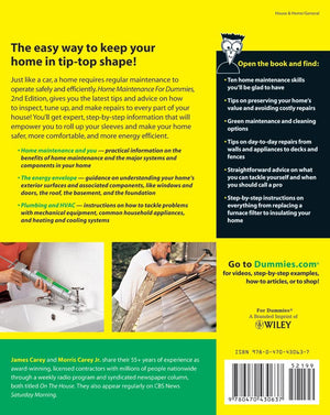 Home Maintenance For Dummies,New