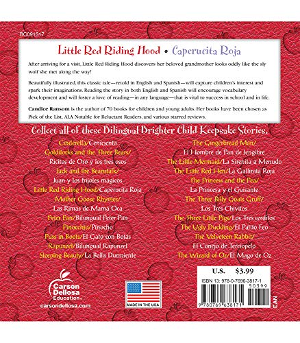 Little Red Riding Hood  Caperucita Roja (Keepsake Stories, Bilingual) (Volume 21) (English And Spanish Edition),Used