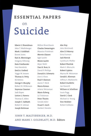 Essential Papers On Suicide (Essential Papers On Psychoanalysis, 20),Used