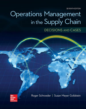OPERATIONS MANAGEMENT IN THE SUPPLY CHAIN: DECISIONS & CASES (Mcgrawhill Series Operations and Decision Sciences),Used