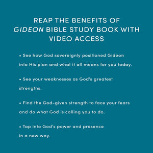 Gideon: Your Weakness God's Strength  Bible Study Book with Video Access,Used