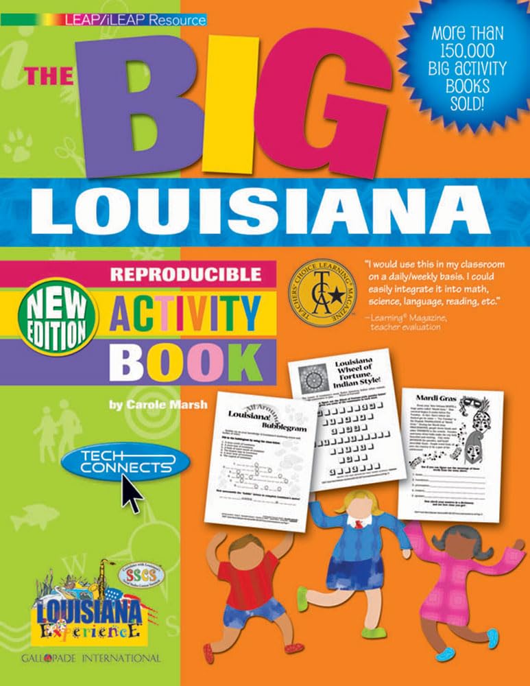 The Big Louisiana Reproducible Activity Book: New Version (Louisiana Experience),New
