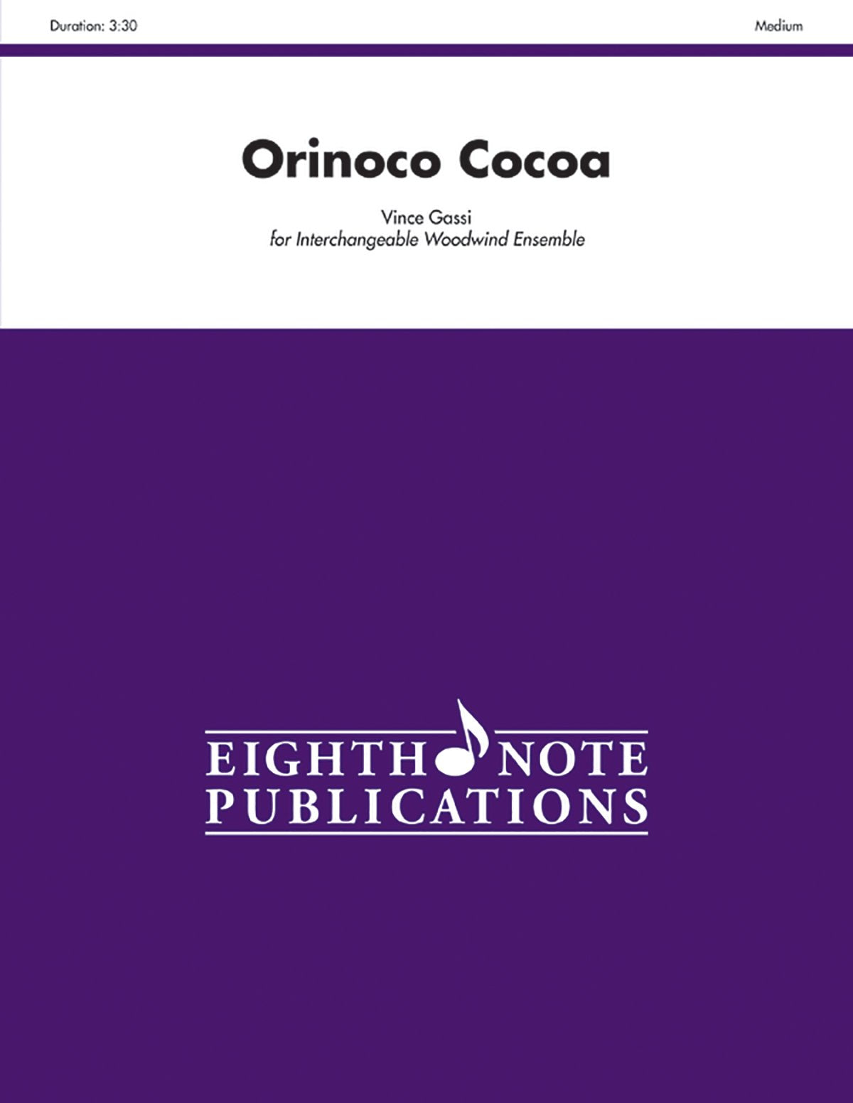 Orinoco Cocoa: Score & Parts (Eighth Note Publications),Used