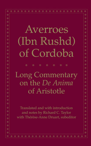 Long Commentary on the De Anima of Aristotle (Yale Library of Medieval Philosophy Series),Used