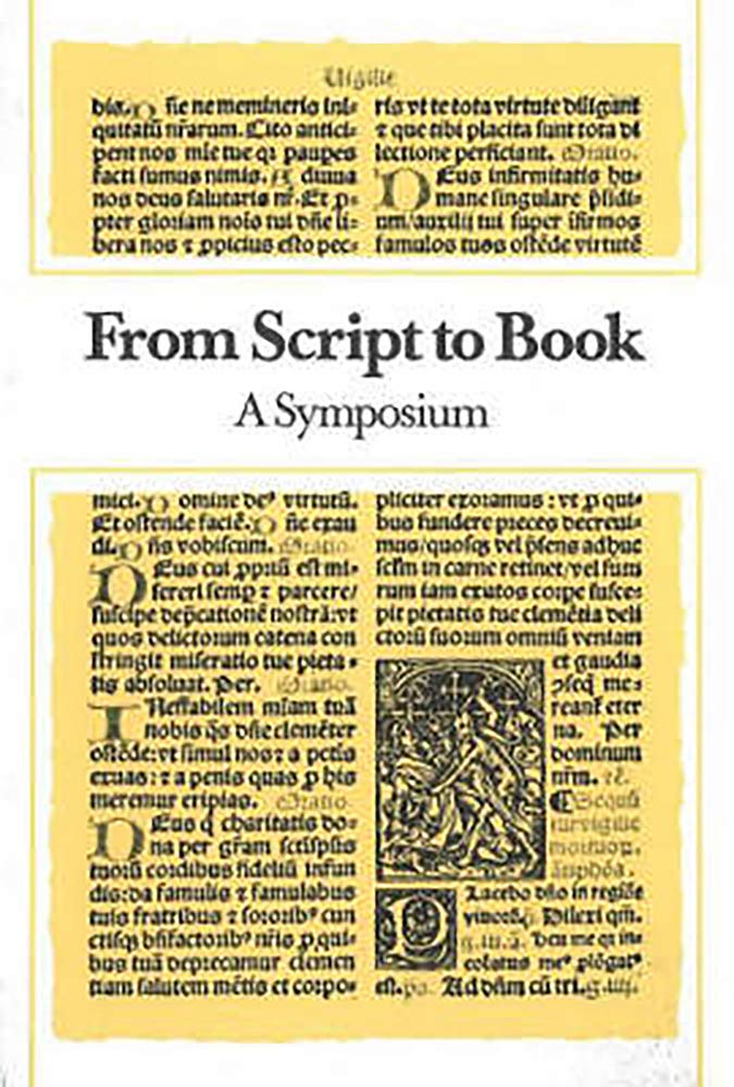 From Script to Book: A Symposium,Used