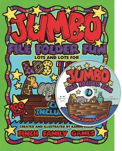 Jumbo File Folder Fun: Comes With A Cdrom  Finch Family Games  21 Fun Games & Activities, 128 Pages