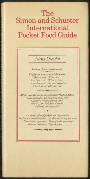 The Simon And Schuster International Pocket Food Guide-used