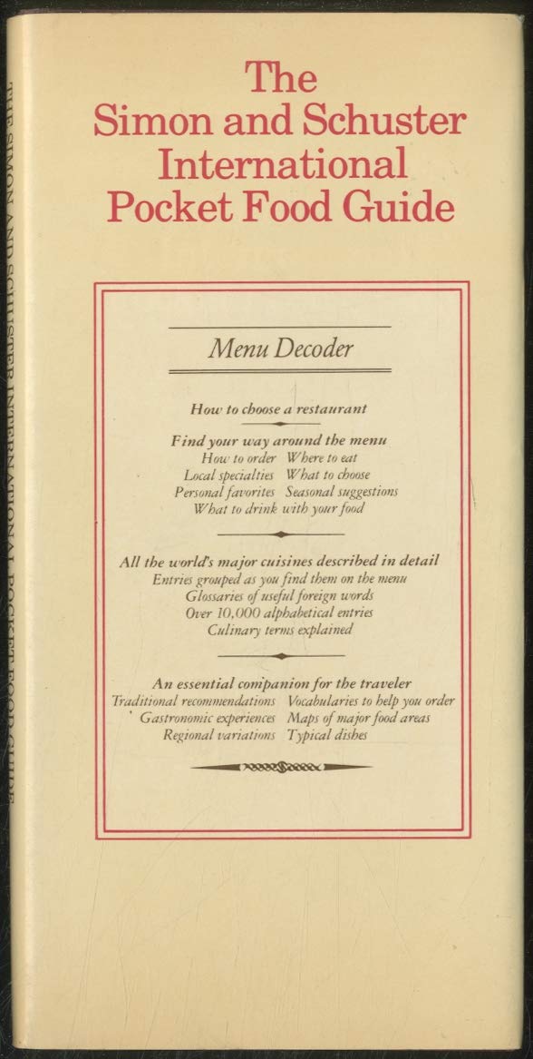 The Simon And Schuster International Pocket Food Guide-used
