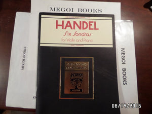 SIX SONATAS VIOLONLIVRE +PARTITION,Used