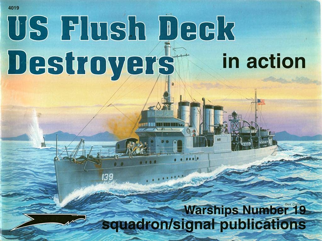 US Flush Deck Destroyers in action  Warships No. 19,Used