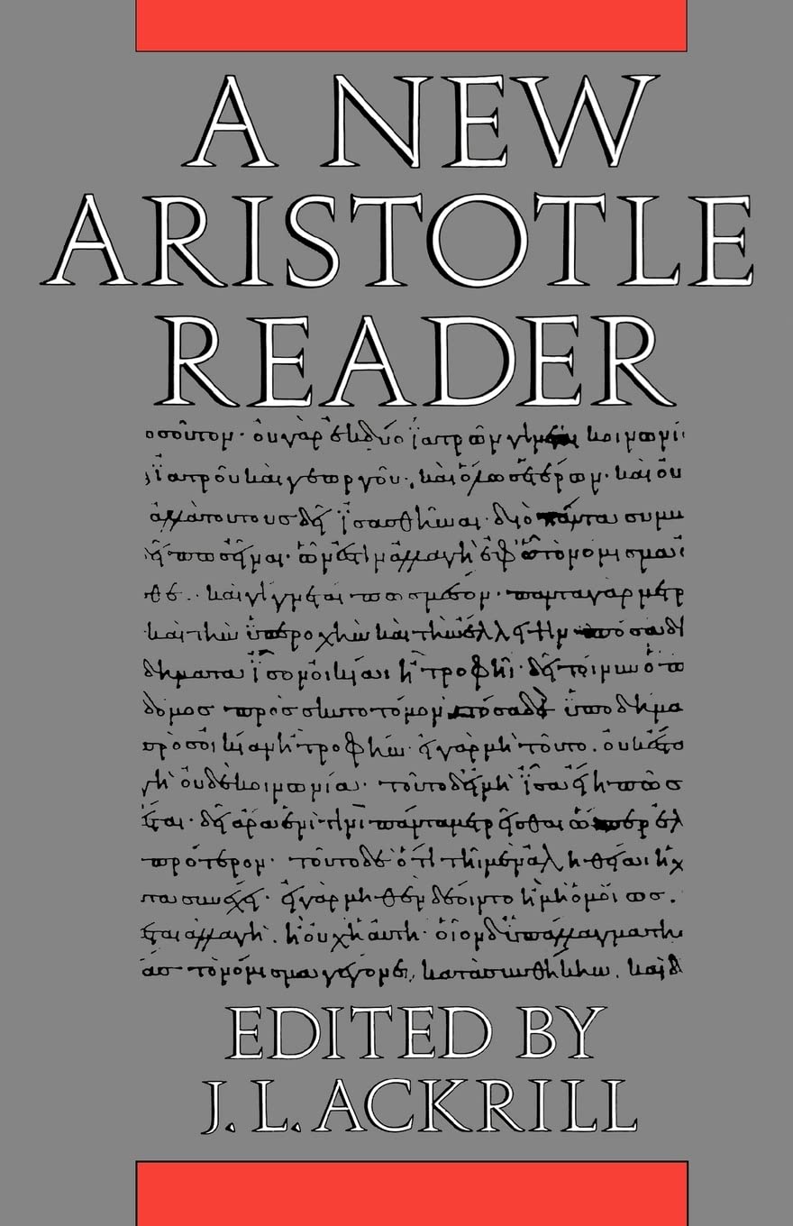 A New Aristotle Reader,Used