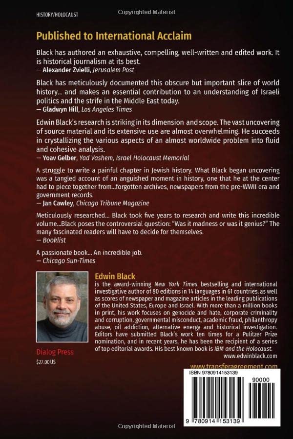 The Transfer Agreement: The Dramatic Zionist Rescue Of Jews From The Third Reich To Jewish Palestine,Used