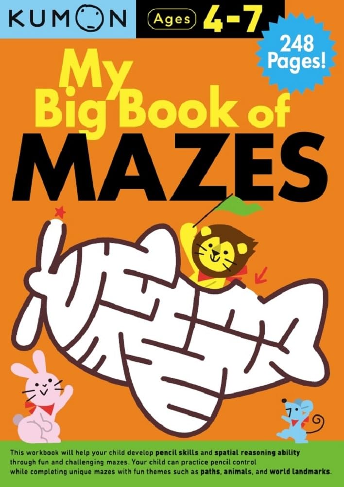 Kumon My Big Book of Mazes (Kumon Bindup Workbooks),Used