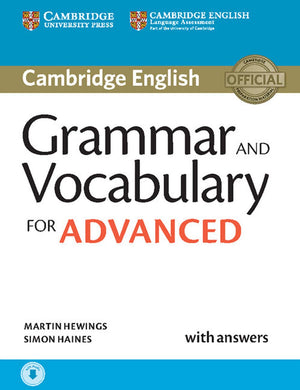 Grammar and Vocabulary for Advanced Book with Answers and Audio: SelfStudy Grammar Reference and Practice (Cambridge Grammar fo,New