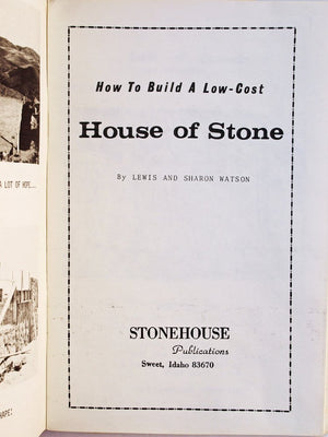 How to Build a LowCost House of Stone,Used
