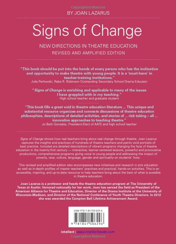 Signs of Change: New Directions in Theatre Education (Theatre in Education),New