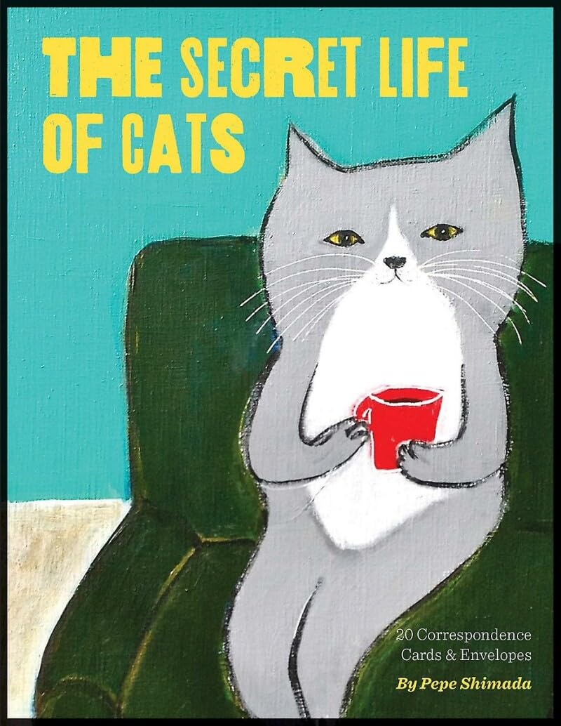 The Secret Life Of Cats Correspondence Cards: (Funny Kitty Portrait Flat Cards By Japanese Artist, Cards With Cute And Weird Cat