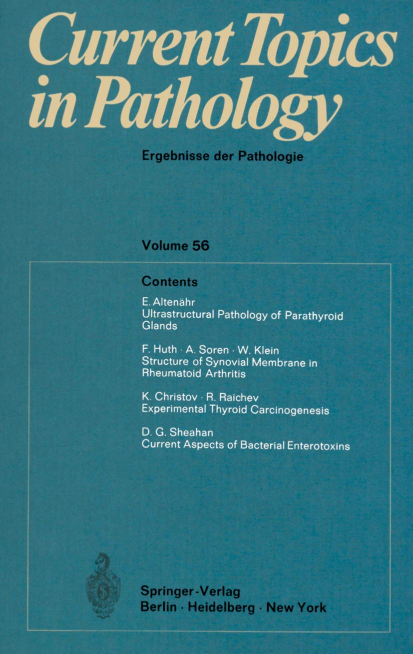 Current Topics in Pathology / Ergebnisse der Pathologie (Current Topics in Pathology, 56),Used