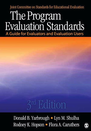Sage Publications Program Evaluation Standards Guide for Evaluators and Users