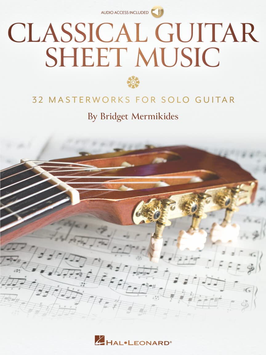 Classical Guitar Sheet Music  32 Masterworks for Solo Guitar Book/Online Audio,New