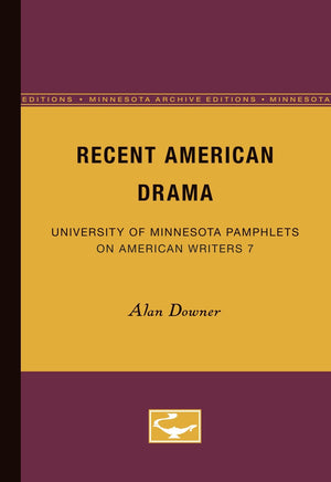 Recent American Drama  American Writers 7,New