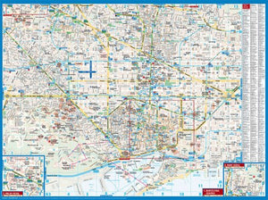 Laminated Barcelona Map by Borch (English Edition),Used