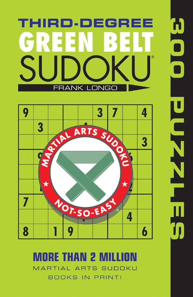 ThirdDegree Green Belt Sudoku (Martial Arts Puzzles Series),Used
