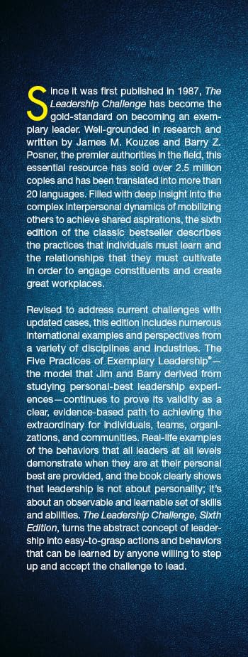 The Leadership Challenge: How to Make Extraordinary Things Happen in Organizations (JB Leadership Challenge: Kouzes/Posner),New