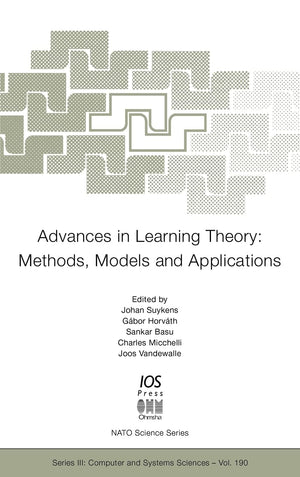 Advances in Learning Theory: Methods, Models and Applications (NATO Science),Used