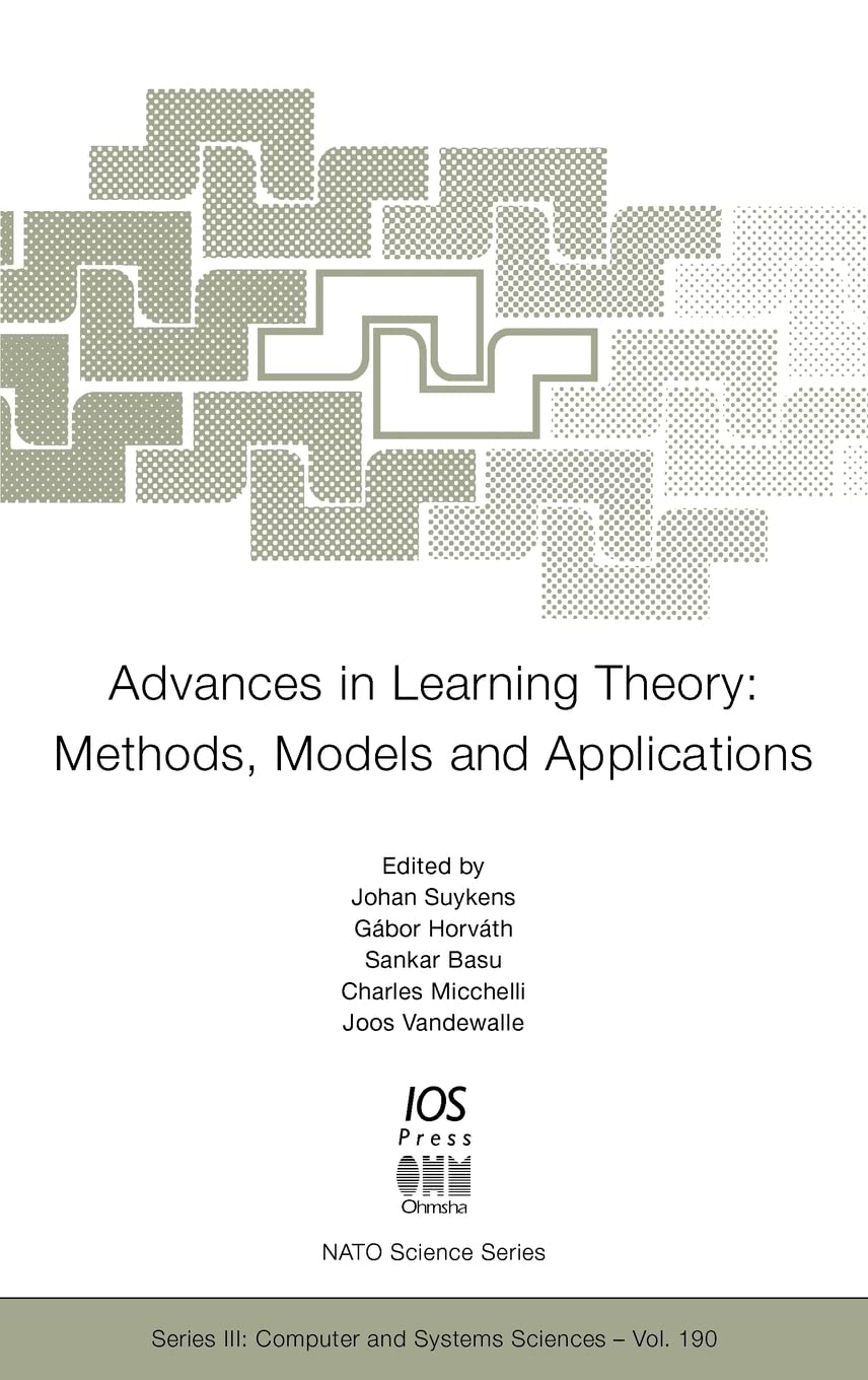 Advances in Learning Theory: Methods, Models and Applications (NATO Science),Used