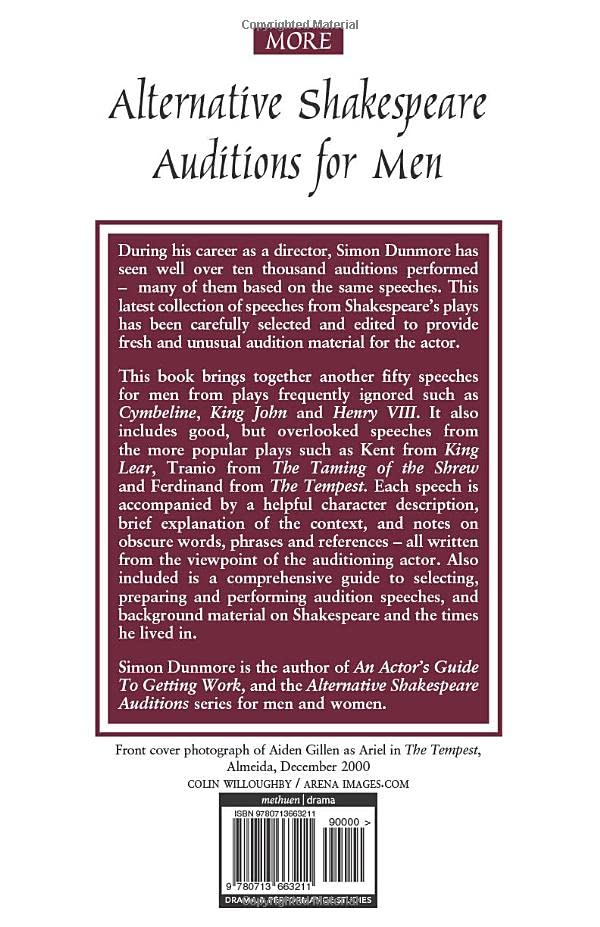 More Alternative Shakespeare Auditions For Men (Audition Speeches)-new,New