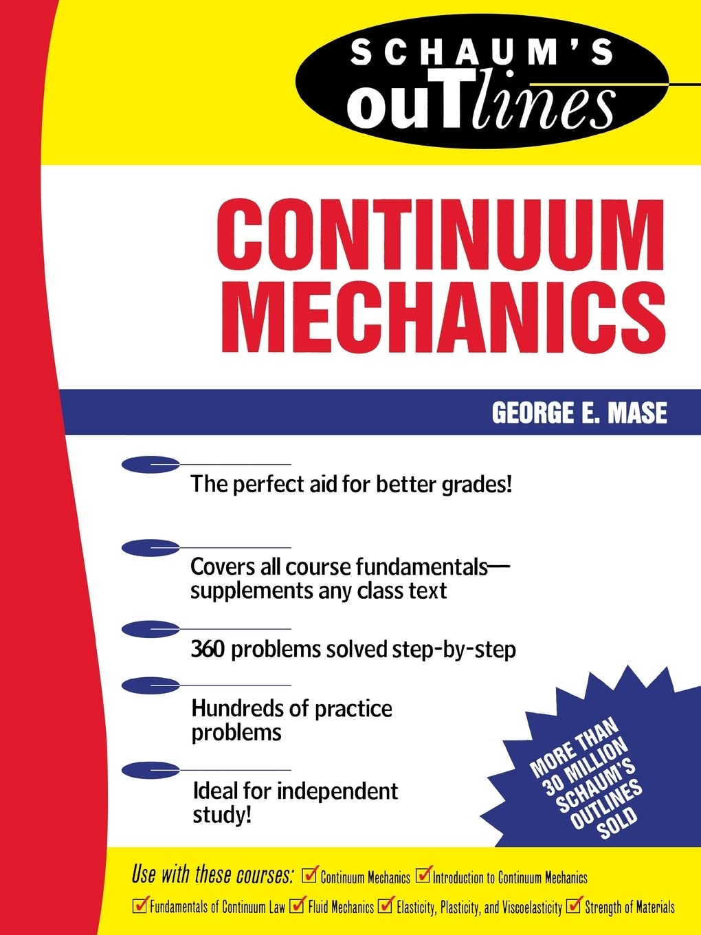 Schaum's Outline of Continuum Mechanics,Used