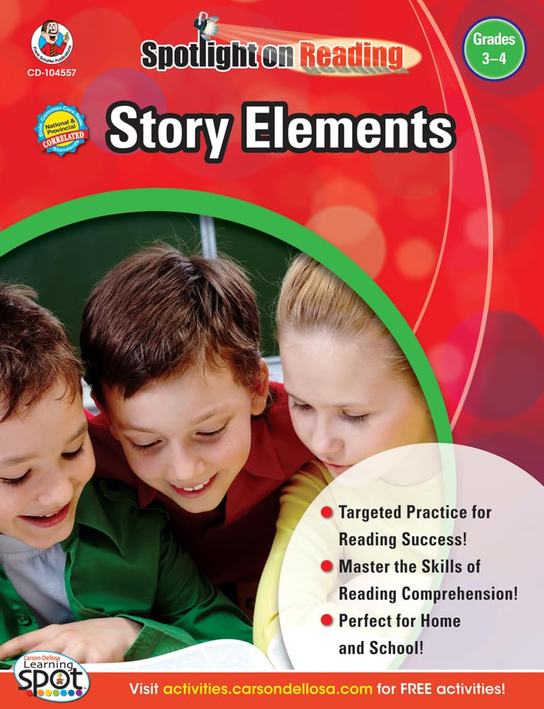 Carson Dellosa Story Elements, Grades 3  4 Resource Book,Used