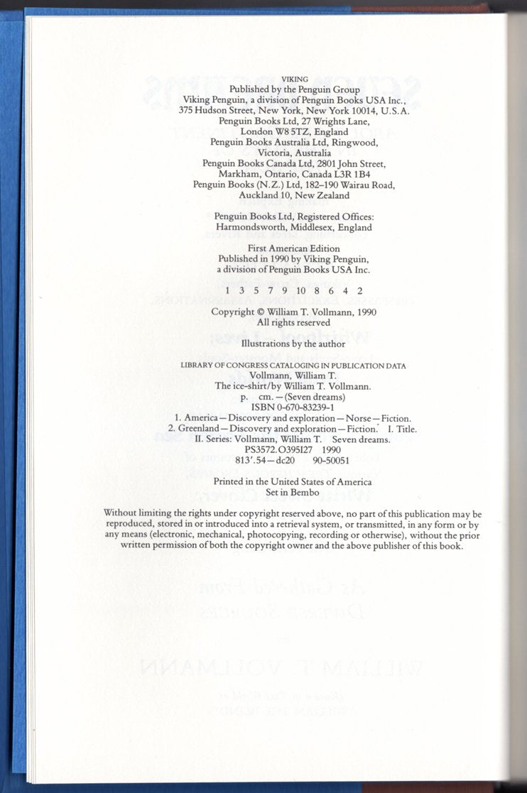 The Iceshirt (Seven Dreams),Used