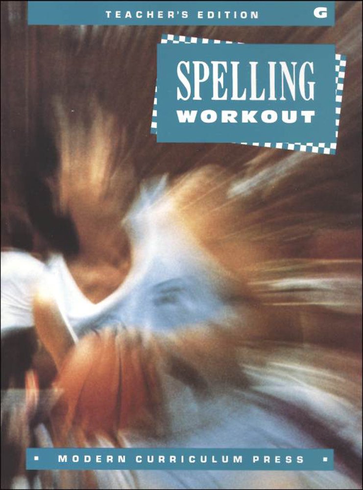 SPELLING WORKOUT, LEVEL G, TEACHER GUIDE, 1994, COPYRIGHT,Used
