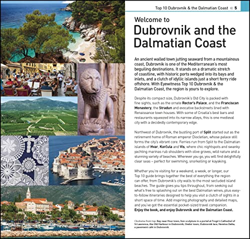 Top 10 Dubrovnik and the Dalmatian Coast (Pocket Travel Guide),Used