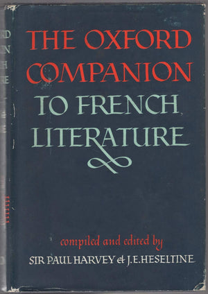 The Oxford Companion To French Literature,New