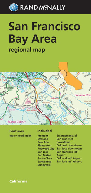 Rand Mcnally San Francisco Bay Area: Regional Map,Used