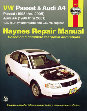 VW Passat & Audi A4: Passat (1998 thru 2005) & Audi A4 (1996 thru 2001) 1.8L 4cylinder turbo and 2.8L V6 engines (Automotive Re
