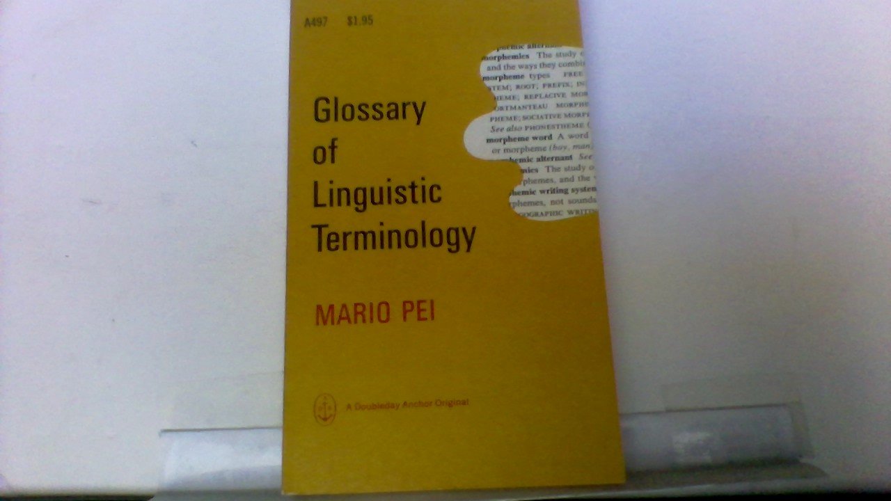 Glossary of Linguistic Terminology,Used
